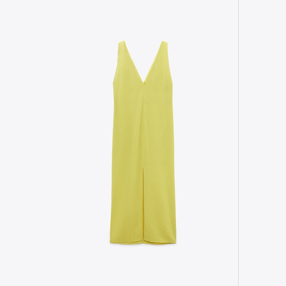 ZARA CENTER RUCHED DRESS - Picture 6 of 7